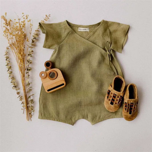 Casual Baby Microfiber Linen Summer Jumpsuit