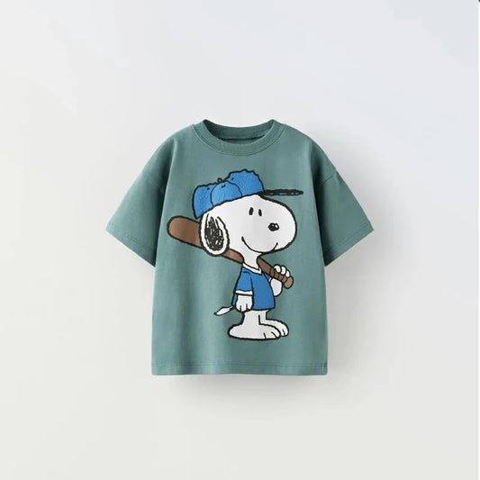 Children's Casual Snoopy T-shirt