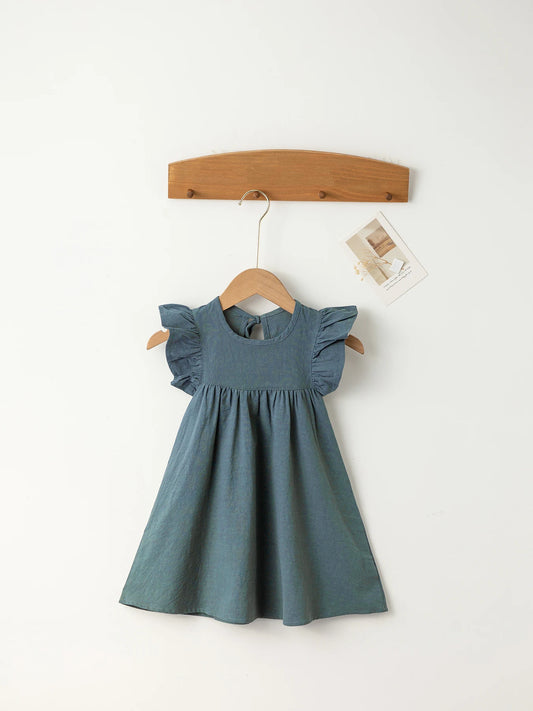 Baby Girls Summer Tie-back Overall Dress