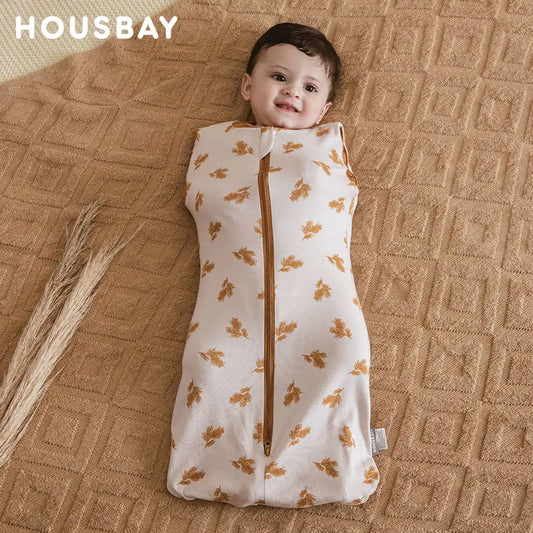 Newborn 100% Cotton Sleeveless Sleep Sack by HOUSBAY