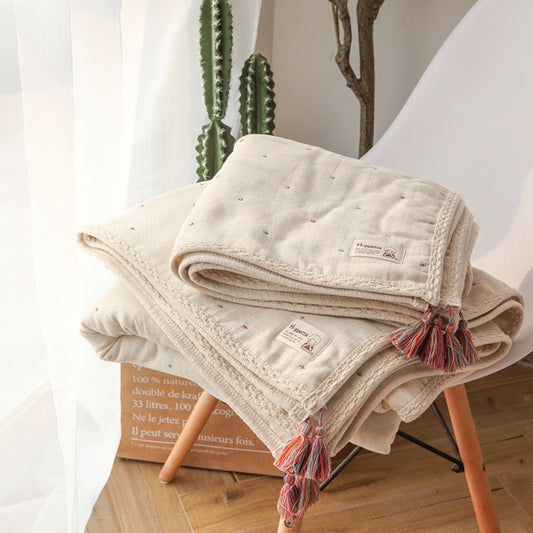 Original Yarn Six-layer Bohemian Cross Quilt