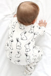 Cotton Baby Bunny Footed PJ