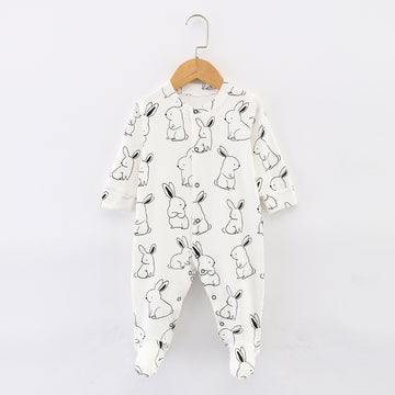 Cotton Baby Bunny Footed PJ