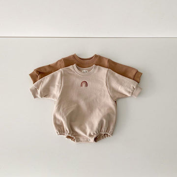 Baby Rainbow Embroidery Bodysuit