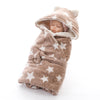 Luxury Fleece Hooded Baby Swaddle