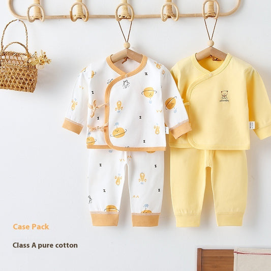 Newborn Pure Cotton Warm Pajamas Set