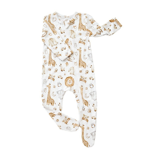 Bamboo Fiber Nature Footed Pajamas