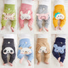 Adorable baby leggings with animal face designs, featuring soft and stretchy material for comfort, perfect for infants and toddlers, stylish baby pants for everyday wear.