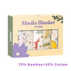 100% Bamboo Cotton 5pcs Muslin Blanket Gift Set