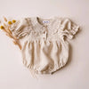 Plaid Baby Girl Cotton One-piece Summer Playsuit
