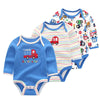 3-Piece Cartoon Cotton Bodysuit Set