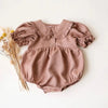 Plaid Baby Girl Cotton One-piece Summer Playsuit