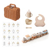 Wooden Toy Baby Tableware Box Set