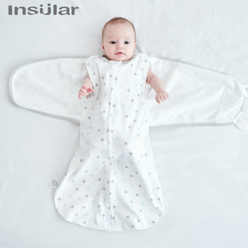 Pure Cotton Anti-Kick Baby Sleeping Bag by INSÜLAR