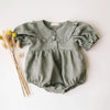 Plaid Baby Girl Cotton One-piece Summer Playsuit