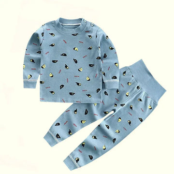 Children's High Waist Cotton Pajamas Set