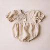 Plaid Baby Girl Cotton One-piece Summer Playsuit