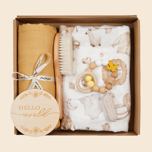 Newborn Bamboo Cotton Baby Shower Gift Set