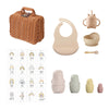 Wooden Toy Baby Tableware Box Set