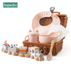 Wooden Toy Baby Tableware Box Set