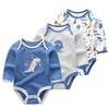 3-Piece Cartoon Cotton Bodysuit Set