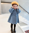 Girl's Double-breasted Winter Woolen Coat